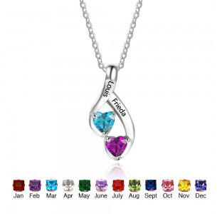 Personalized Birthstone Necklace JEWJONE101989